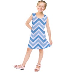 Zig Zags Pattern Kids  Tunic Dress