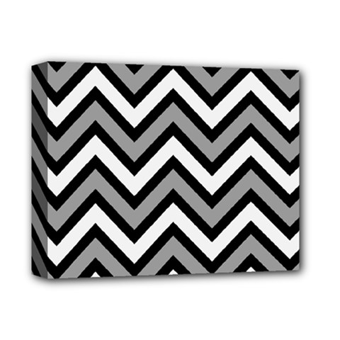 Zig Zags Pattern Deluxe Canvas 14  X 11  by Valentinaart