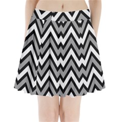 Zig Zags Pattern Pleated Mini Skirt by Valentinaart