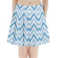 Zig Zags Pattern Pleated Mini Skirt