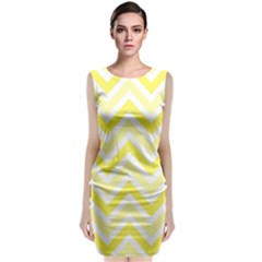 Zig Zags Pattern Classic Sleeveless Midi Dress by Valentinaart