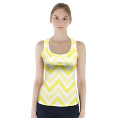 Zig Zags Pattern Racer Back Sports Top by Valentinaart