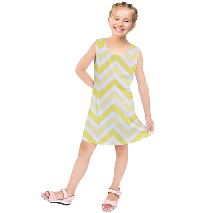 Zig zags pattern Kids  Tunic Dress