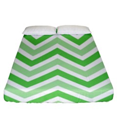 Zig Zags Pattern Fitted Sheet (king Size)