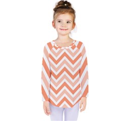 Zig Zags Pattern Kids  Long Sleeve Tee