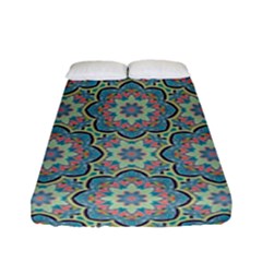 Decorative Ornamental Geometric Pattern Fitted Sheet (full/ Double Size)