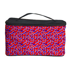 Red White And Blue Leopard Print  Cosmetic Storage Case