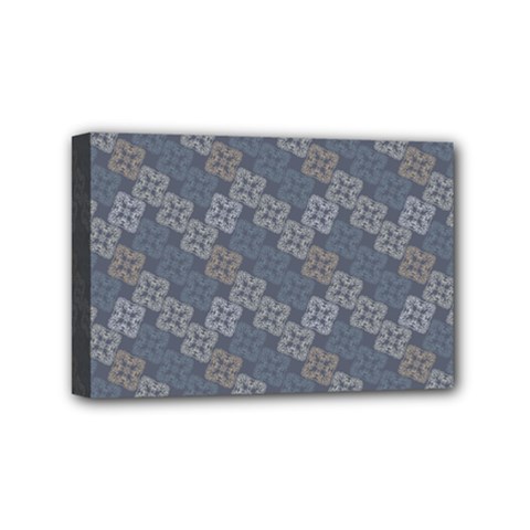 Decorative Ornamental Geometric Pattern Mini Canvas 6  X 4  by TastefulDesigns