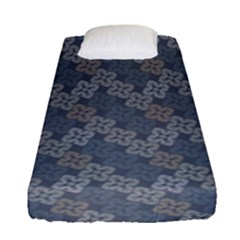 Decorative Ornamental Geometric Pattern Fitted Sheet (single Size) by TastefulDesigns