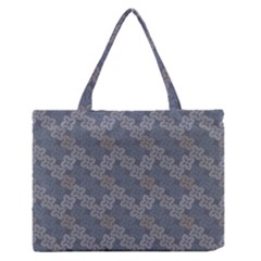 Decorative Ornamental Geometric Pattern Medium Zipper Tote Bag