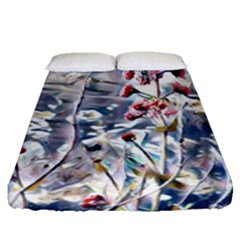 Port Flowers Fitted Sheet (queen Size)