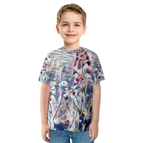 Port Flowers Kids  Sport Mesh Tee by DeneWestUK