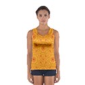 Solar mandala. Orange rangoli. Women s Sport Tank Top  View1