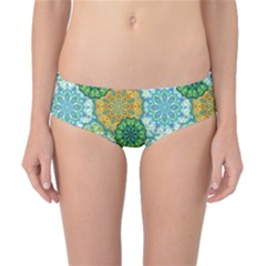 Forest Spirits  Green Mandalas  Classic Bikini Bottoms by bunart