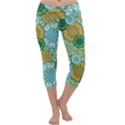 Forest Spirits. Green mandalas. Capri Yoga Leggings View1