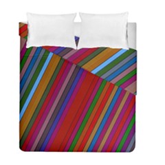 Color Stripes Pattern Duvet Cover Double Side (full/ Double Size)