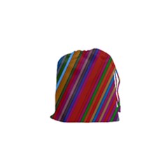 Color Stripes Pattern Drawstring Pouches (xs)  by Simbadda