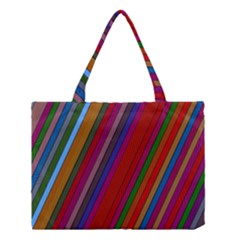 Color Stripes Pattern Medium Tote Bag