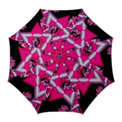 Star Of David On Black Golf Umbrellas by Simbadda