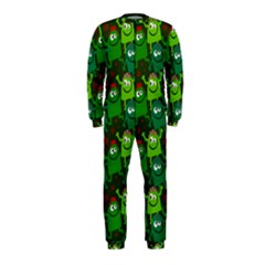 Seamless Little Cartoon Men Tiling Pattern Onepiece Jumpsuit (kids) by Simbadda