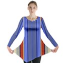 Colorful Stripes Background Long Sleeve Tunic  View1