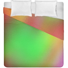 November Blurry Brilliant Colors Duvet Cover Double Side (king Size)