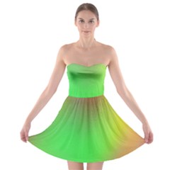 November Blurry Brilliant Colors Strapless Bra Top Dress by Simbadda