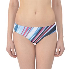 Wavy Stripes Background Hipster Bikini Bottoms by Simbadda