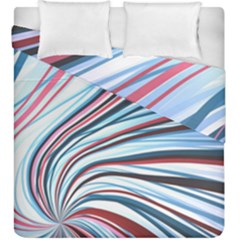 Wavy Stripes Background Duvet Cover Double Side (king Size)