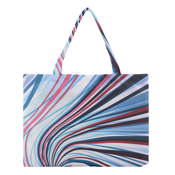 Wavy Stripes Background Medium Tote Bag