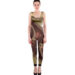 Space Fractal Abstraction Digital Computer Graphic Onepiece Catsuit by Simbadda