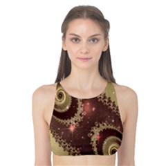 Space Fractal Abstraction Digital Computer Graphic Tank Bikini Top by Simbadda