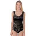 Golden Bows And Arrows On Black Princess Tank Leotard  View1