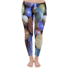 Rock Tumbler Used To Polish A Collection Of Small Colorful Pebbles Classic Winter Leggings