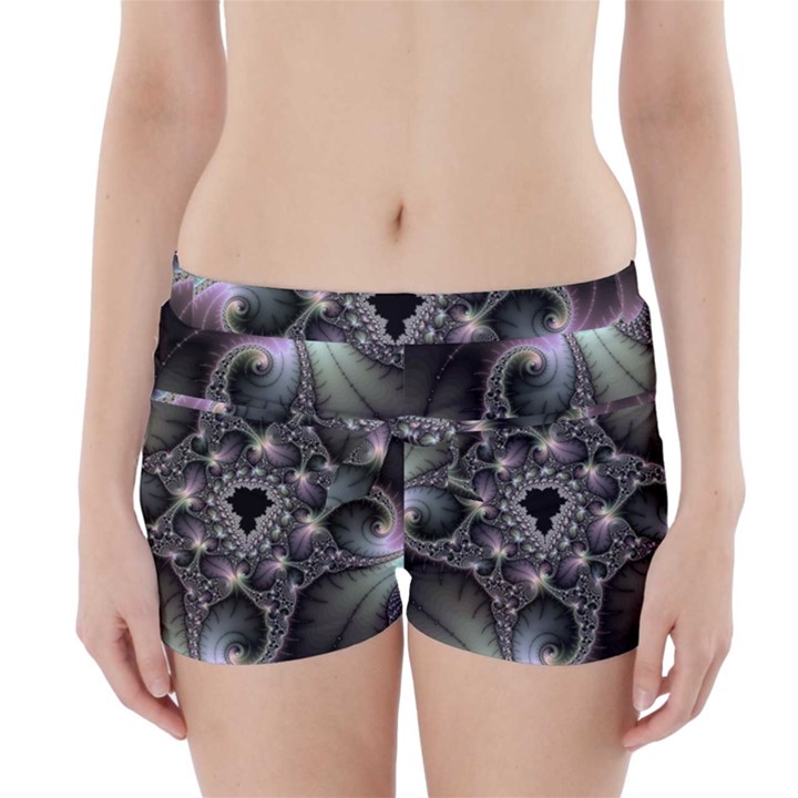 Magic Swirl Boyleg Bikini Wrap Bottoms