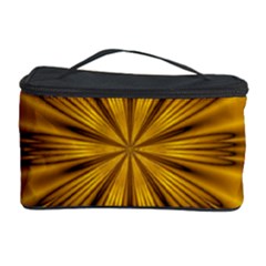 Fractal Yellow Kaleidoscope Lyapunov Cosmetic Storage Case by Simbadda