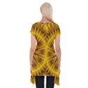 Fractal Yellow Kaleidoscope Lyapunov Short Sleeve Side Drop Tunic View2