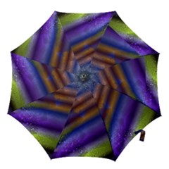 Fractal Color Stripes Hook Handle Umbrellas (Large)