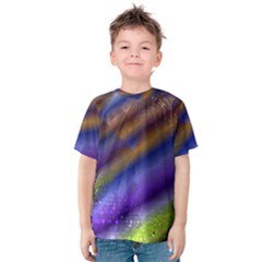 Fractal Color Stripes Kids  Cotton Tee