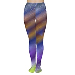 Fractal Color Stripes Women s Tights