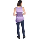 Horizontal Stripes Purple Sleeveless Tunic View2