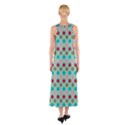 Large Colored Polka Dots Line Circle Sleeveless Maxi Dress View2