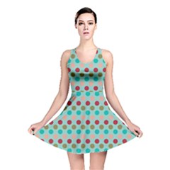 Large Colored Polka Dots Line Circle Reversible Skater Dress by Mariart