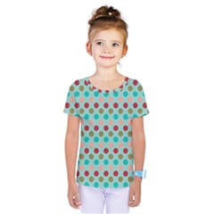 Large Colored Polka Dots Line Circle Kids  One Piece Tee