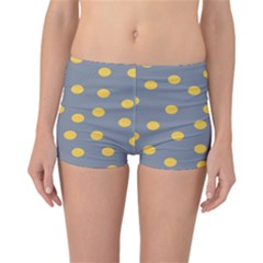 Limpet Polka Dot Yellow Grey Reversible Bikini Bottoms by Mariart