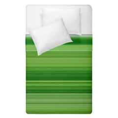 Horizontal Stripes Line Green Duvet Cover Double Side (single Size) by Mariart