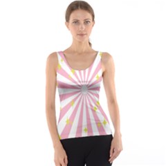 Hurak Pink Star Yellow Hole Sunlight Light Tank Top by Mariart