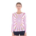 Hurak Pink Star Yellow Hole Sunlight Light Women s Long Sleeve Tee View1