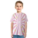 Hurak Pink Star Yellow Hole Sunlight Light Kids  Sport Mesh Tee View1