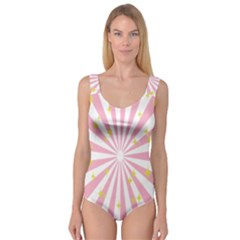 Hurak Pink Star Yellow Hole Sunlight Light Princess Tank Leotard  by Mariart